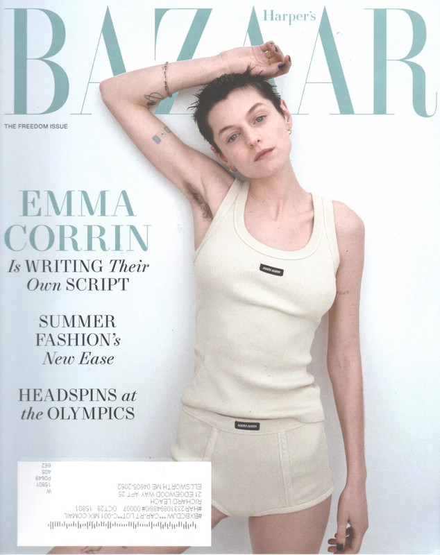 HARPER'S BAZAAR MAGAZINE - June / July 2024 - EMMA CORRIN COVER - FREEDOM ISSUE