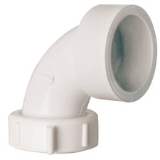 Do it Best 1-1/2 In. Solvent Weld White PVC 90 Degree Outlet Elbow DIB55-11 SIM