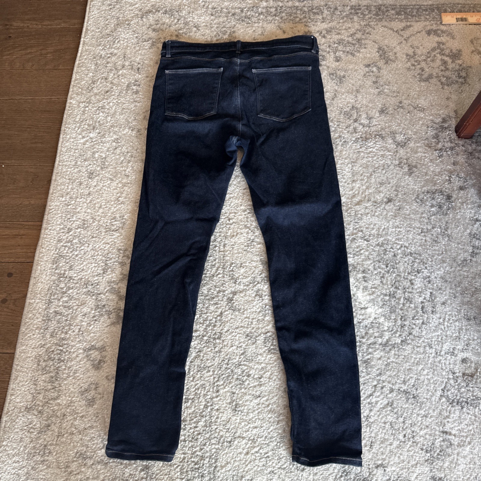 Uniqlo Jeans Blue High Rise Skinny Tapered Ultra Stretch Denim | Men's 32Wx31L thumbnail 3