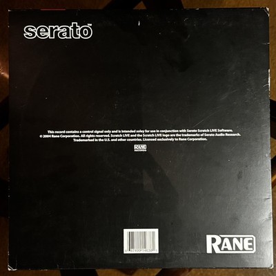 Serato Scratch Live Second Edition Control Vinyl Black for Serato