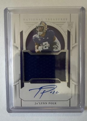 2024 National Treasures Collegiate - Materials Signatures Ja'Lynn Polk /99