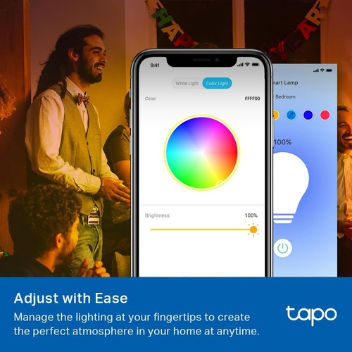 Tapo L530E Smart Bulb, E27 Mehrfarbig Alexa Glühbirne, 8,3W (60W), Dimmbar, - Bild 3 von 5