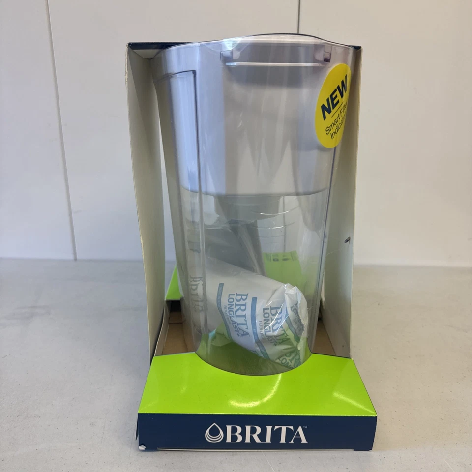Brita Longlast 10 Cup Water Filter System Pitcher W/ Bonus 2 Pack Filters - New - Image 2 of 4
