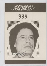 1987 Motto Game Cards Muammar Gaddafi #939 0w6