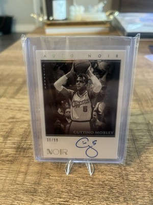 2019-20 Panini Noir Cuttino Mobley On Card Auto Black White /99