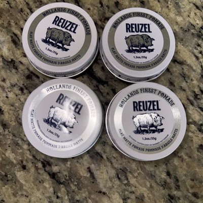 REUZEL 1.3oz x 4 Total of 5.2Oz Clay Matte Pomade