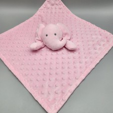 Nuby Pink Elephant Baby Lovey Security Blanket Plush Dot Stuffed Animal Toy