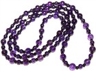 Lot# 23 Beautiful semi precious purple amethyst gemstones beaded Necklace — photo 1