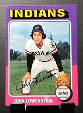 1975 Topps #424 John Lowenstein INDIANS baseball card⚾️NM