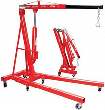 Gru Alza Motori Capretta Pieghevole Su Ruote, Capacità 2 Tonnellate, Braccio Reg