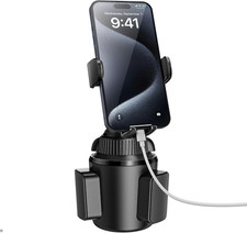 Universal Car Cup Phone Holder Quick Extension Long Arm 360 Swivel Adjust