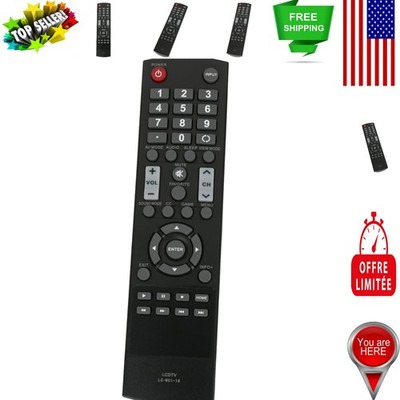 Ergonomic TV Remote Control LC-RC1-16 for Various Sharp Models   2 AAA Required