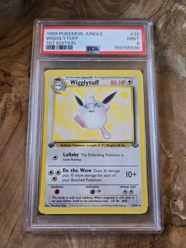 Wigglytuff (1st Edition) graded PSA 9 for sale on eBay
