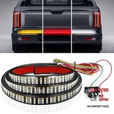 Truck Tailgate Light Bar LED Brake Light Strip with Red 60" Triple Row