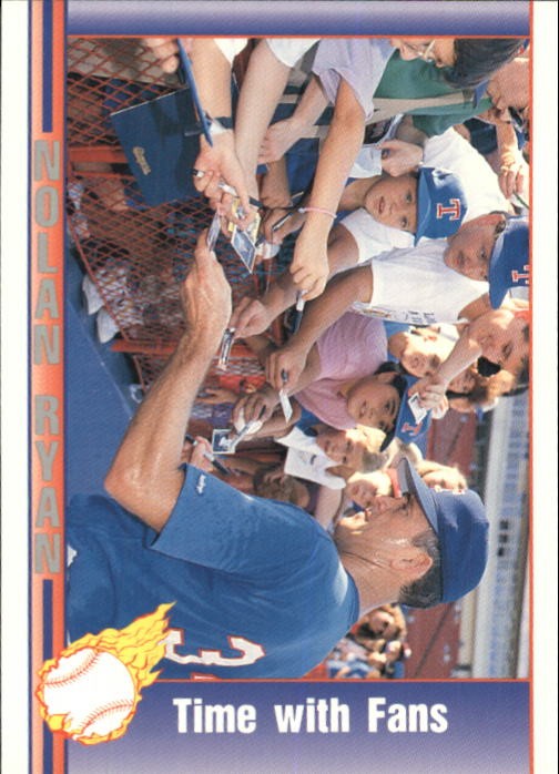 1992 Pacific Ryan Texas Express II #183 Nolan Ryan Time with Fans - BB