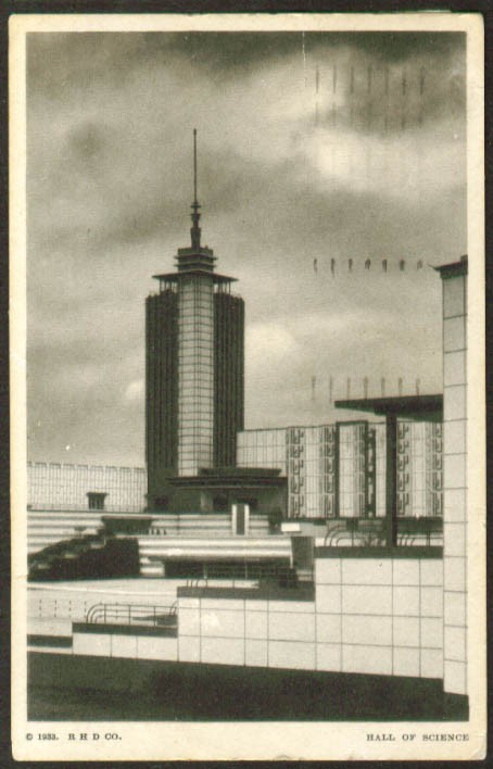 Hall of Science Century of Progress Expo postcard 1933
