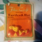Vintage , FIBRE CRAFT,  cat & mouse, turtles,Rabbits. boy and girl praying.  — photo 2