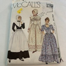 Sewing Pattern Colonial Dress McCall's 5272 Misses Costumes Size 8-12 Uncut