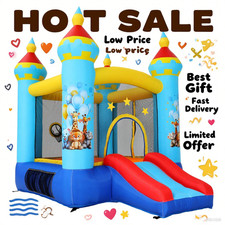   Inflatable Bounce House for Kids with Air Blower, Large Jumping Area House  