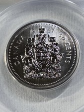 1997 Canada 50 Cents Coin Graded SP 67 by ANACS Specimen