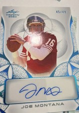2024 Leaf Trinity - Joe Montana #BA-JM2 Platinum /49 (AU)