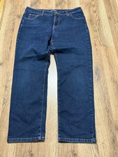 Bandolino Jeans, Women's Size 14, Blue, Denim, Straight Leg, Mandie 36" Length