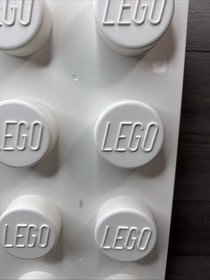 Gray Lego Storage Brick Cube Stackable 8 Stud Box Container 9.75&rdquo; X 19&rdquo; X 7&rdquo;