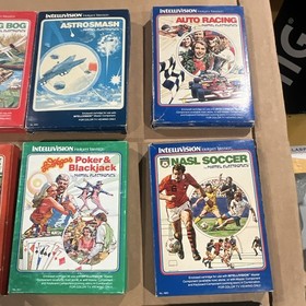 Mattel Intellivision Game Lot Box Manual Cart Overlay Donkey Kong +10 Test READ