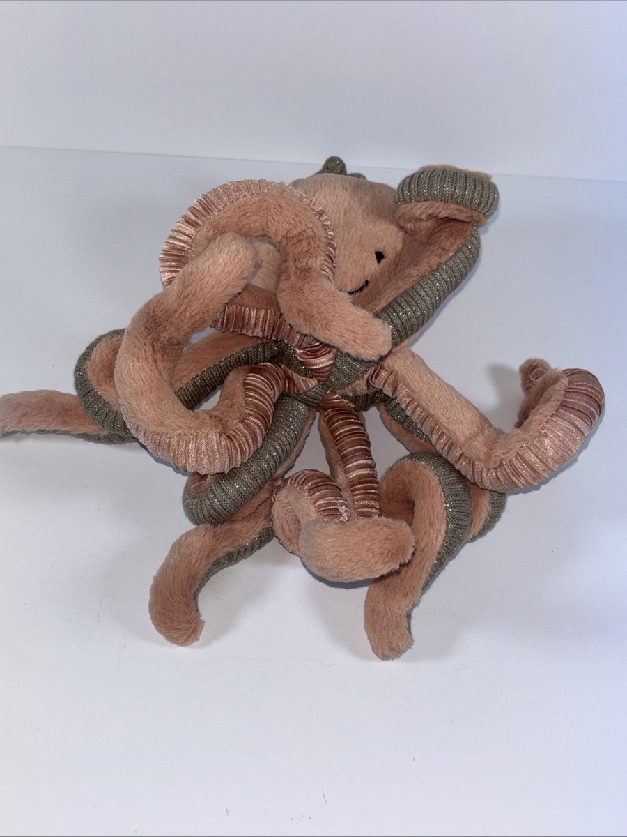Jellycat Odell Octopus Small Plush Stuffed 9'' Pink Stuffed Animal