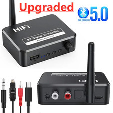 Bluetooth 5.0 Receiver U Disk Digital to Analog Audio Converter Spdif Optical Fi