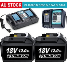 BL1830 18V 12000mAh LXT Li-ion Battery/Charger for Makita BL1840 BL1850 BL1860B