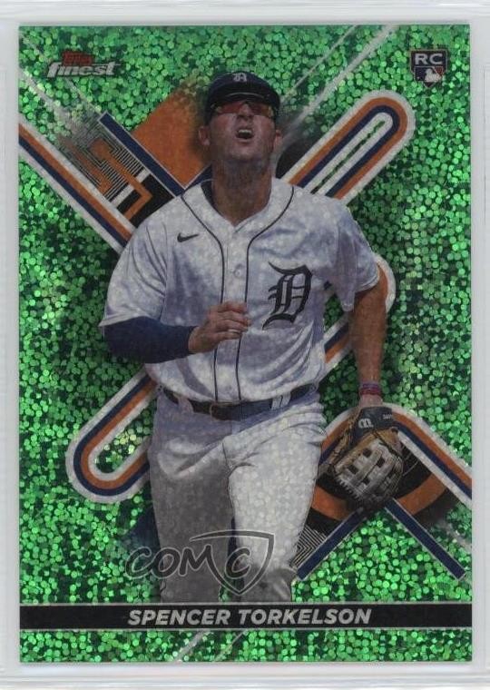 2022 Topps Finest Green Speckle Refractor 89/125 Spencer Torkelson #84 10vb