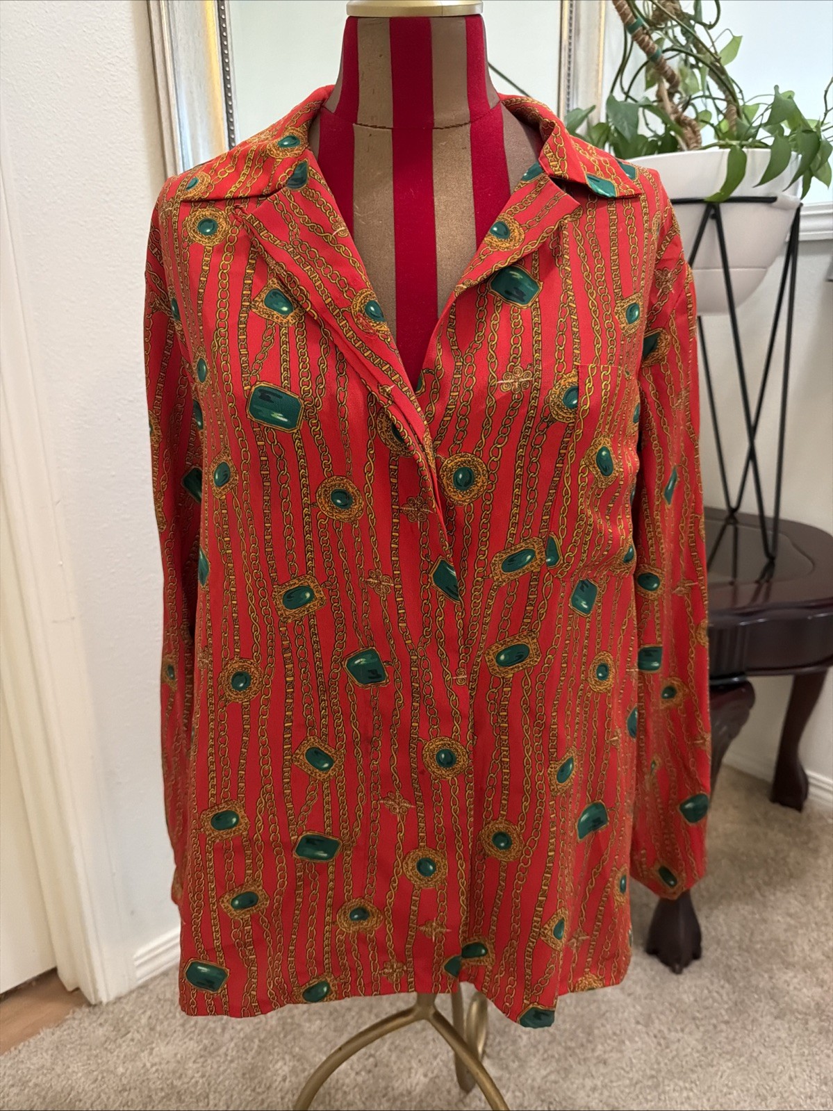 Vintage DG Women’s Blouse Size L button down