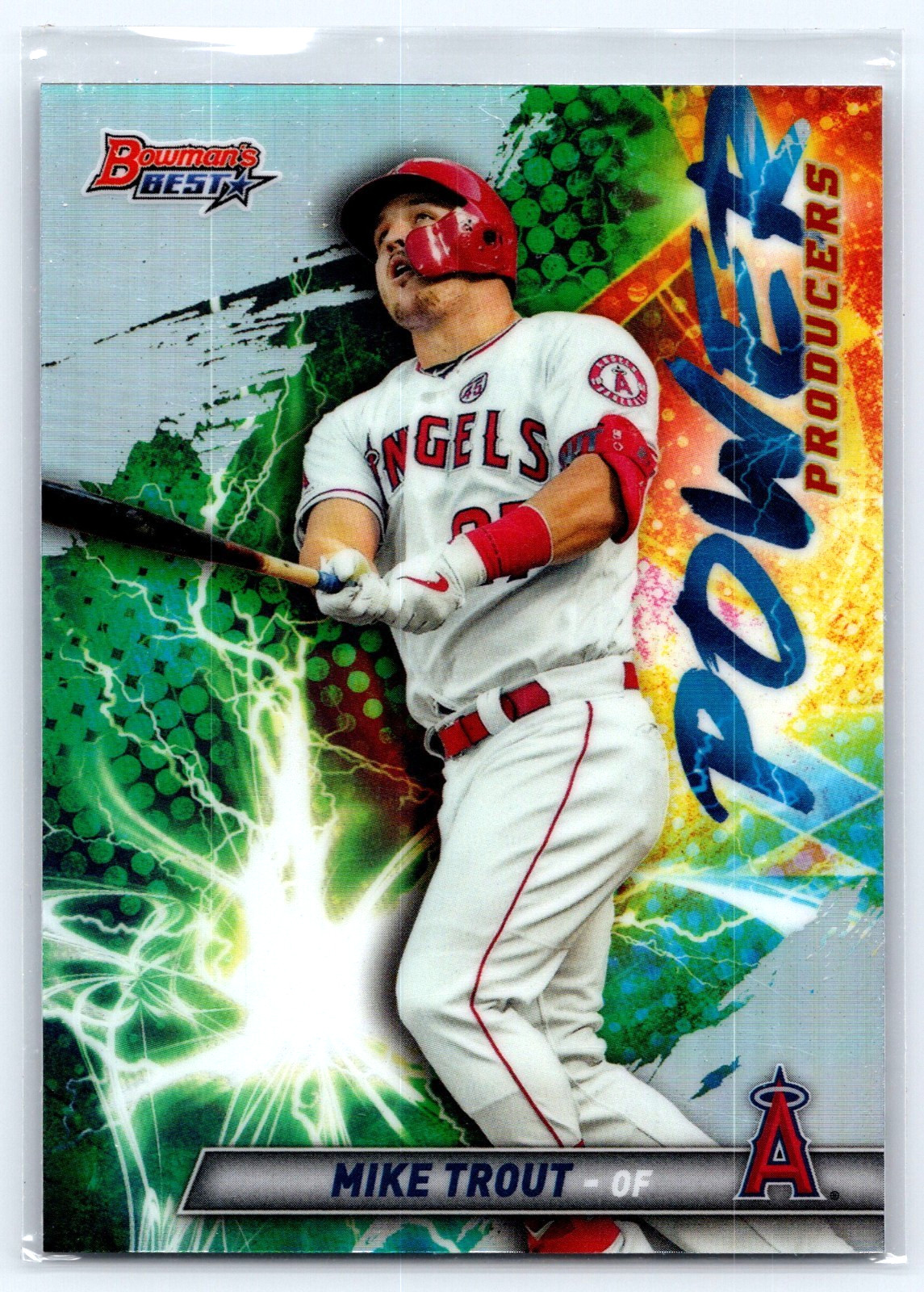 2019 BOWMAN'S BEST MIKE TROUT PP-MT MINT POWER PRODUCERS LOS ANGELES ANGELS