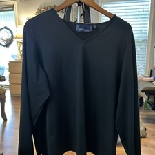 susan graver style top Size 2XL Made In USA Black