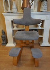 STOKKE VARIER THATSIT BALANS SEDIA AL GINOCCHIO SGABELLO AL GINOCCHIO SEDIA PER LA SALUTE IN GRIGIO!