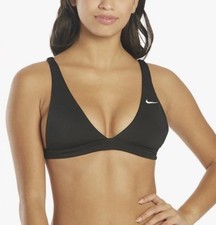 Nike Swim , NWT 42 , Essential Women's Bikini Bralette Black Sz L