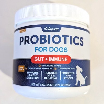 Dog Probiotics 6 Billion CFU Without Yeast w/Prebiotics 120 Count Exp 07/2028
