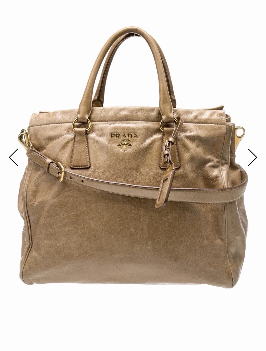 PRADA Vitello Leather Exterior Shoulder Bag Bags & Handbags for