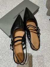 NWT Vagabond Shoemakers Hermine Black Patent Leather Pointed Toe Slingback UK6