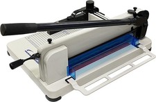 HFS R Heavy Duty Guillotine Paper Cutter - 12" Commercial Steel A4 Trimmer