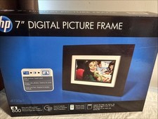 HP 7" Digital Picture Frame df730v1 800 Photos Clock Calendar Remote Control Box