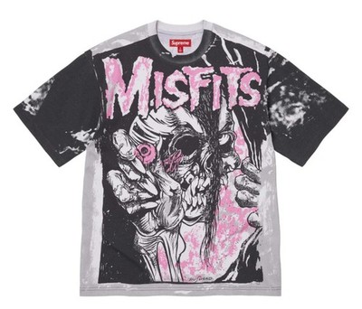 Supreme SS26 Misfits Short Sleeve Tee Pink White Small Brand New