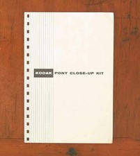 KODAK PONY CLOSE-UP KIT INSTRUCTION BOOK/56763