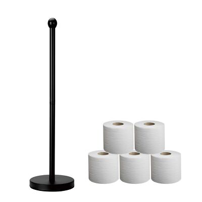 Toilet Paper Holder Stand For Max 5 Paper Rolls Freestanding Tp Holder Paper Rol