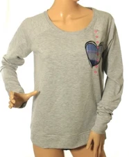 Jenni by Jennifer Moore Women's Heather Gray Pajama Top Size L Retail $34.50