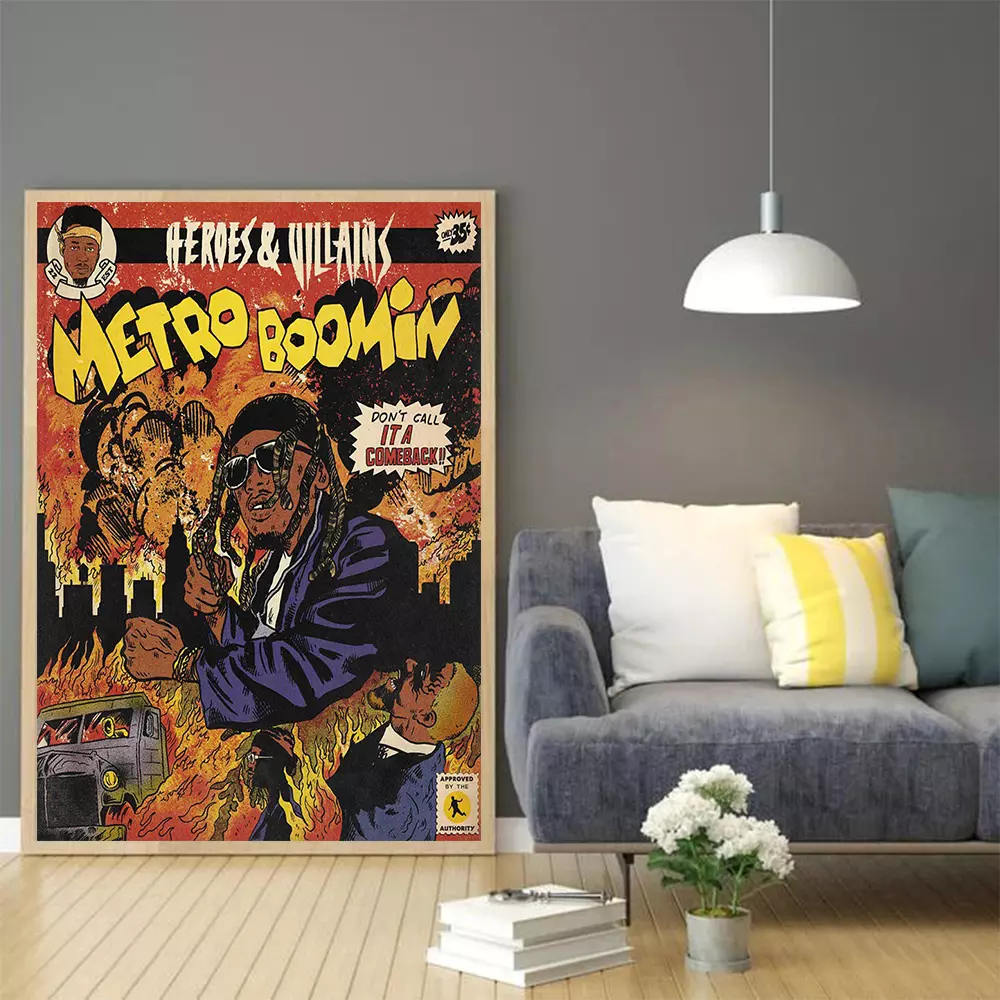 Metro Boomin 'Heroes and Villains' Poster – Posters Plug