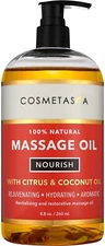 Natural Nourishing Coconut & Citrus Massage Oil 8.8 fl Oz
