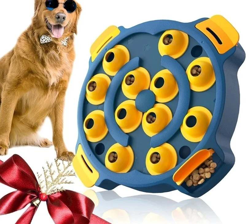 Maze Disc Dog Puzzle Toy Slow Eating Boost Intelligence With Fun