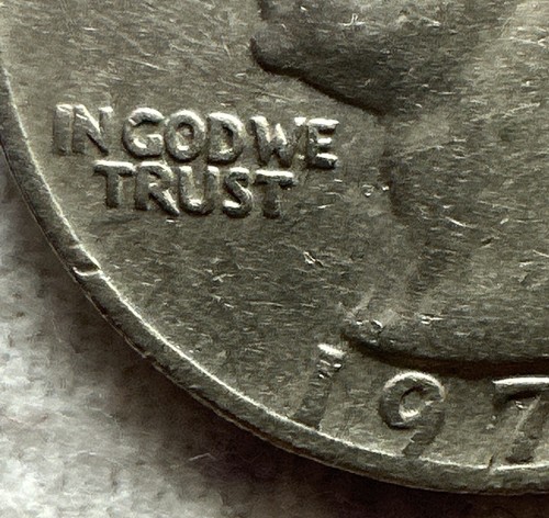 Rare 1973 Liberty Quarter No Mint Mark Philadelphia Mint W/ Letter Rim Error - Picture 4 of 9